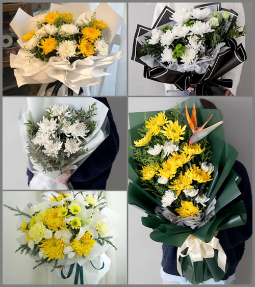 广东江门市恩平市牛江镇横眉村白事花束代送